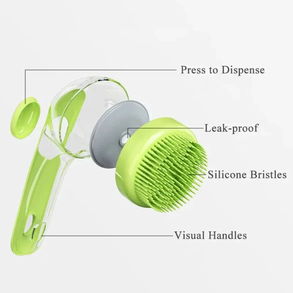 Bubbly Cleaner Pet Bath Massage Brush