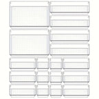 Clearyx Organizer Set | 18-piece Transparent | Modular & Stackable | For Bathroom, Kitchen & Office