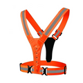 LED Reflective Safety Vest with Adjustable Straps and USB Rechargeable Lights