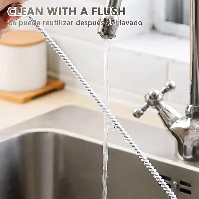 Drainova Pipe Cleaner Brush | Flexible & Reusable | For Bathroom & Kitchen | 45–65 cm