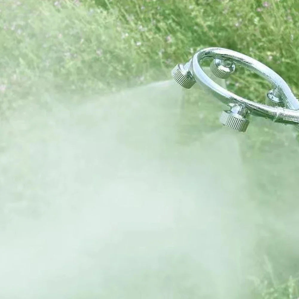 High pressure stainless steel ring multi nozzle – Efficient spray attachment for garden irrigation