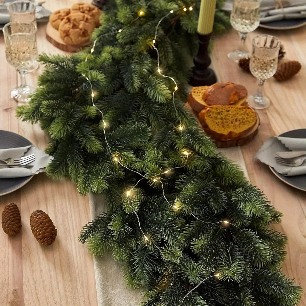 LightLux | Artificial Pine Garland with LED Lighting