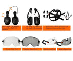 CE ABS Safety Helmet with Goggles & Visor – SafeGuard