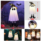 Glow Ghost SpookyShine | LED Hanging Ghosts | Halloween Decoration | Indoor & Outdoor | 1/2/3 Pieces