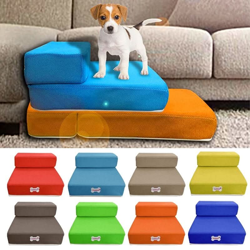 DOGSTEP PRO – Luxury Dog Stair for Joint-Friendly Climbing onto Sofa & Bed