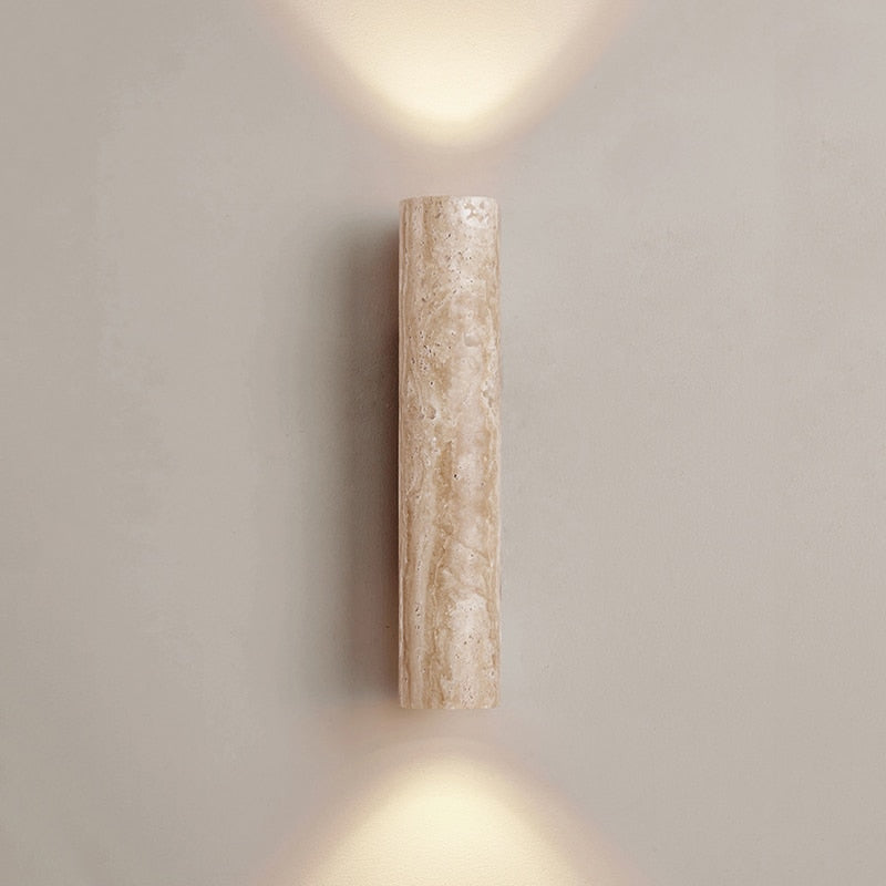 Wall Lamp with Handmade Finish in the Spirit of Wabi-Sabi