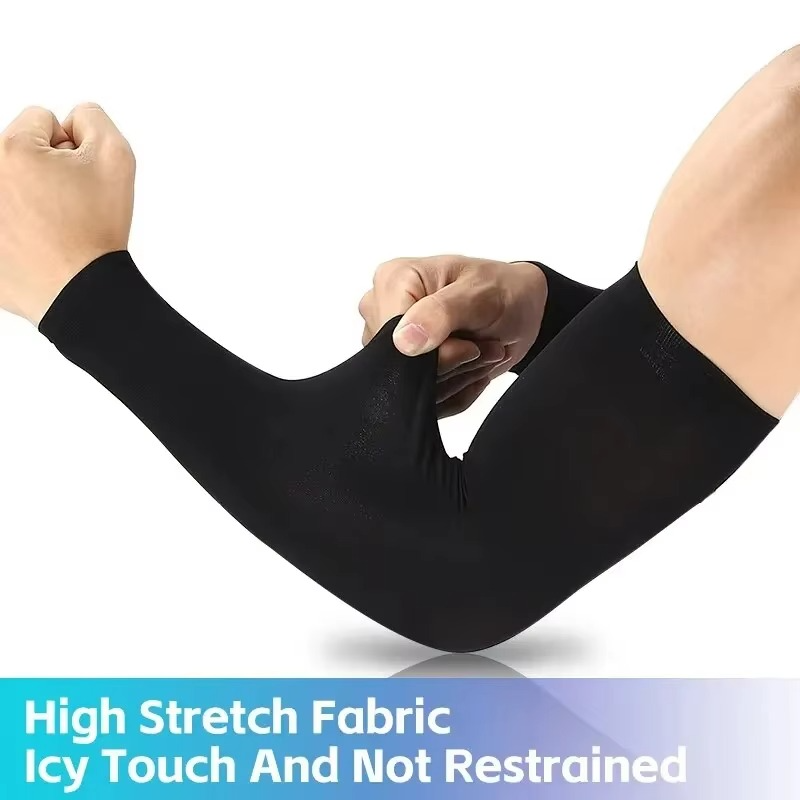 UV Protective Ice Silk Arm Sleeves for Sports & Outdoor Activities