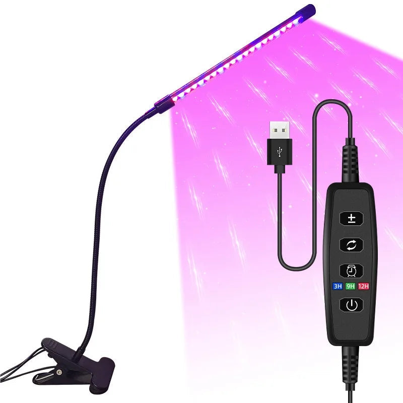 LumiPlant LED Plant Light | USB Grow Light | 1–4 Heads | Dimmable with Timer