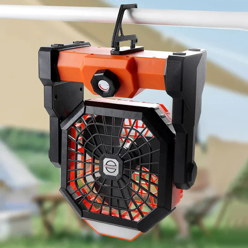 LumoFan Pro | Camping Fan with LED | 7800 mAh Battery | USB Rechargeable