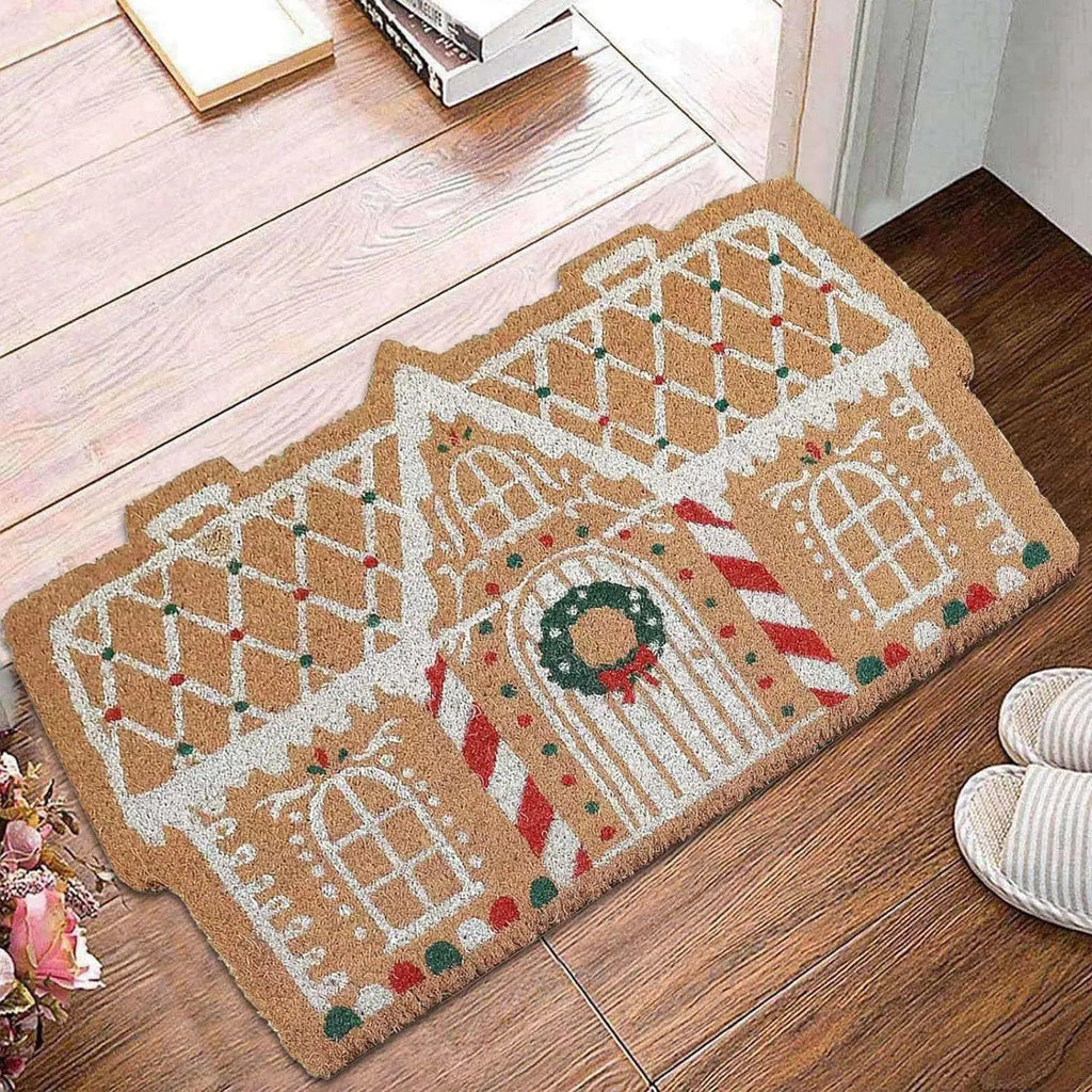 Christmas doormat Imitation Cashmere Non-slip Rug