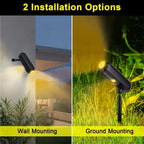 Luminoa SolarGlow Solar Garden Spotlight LED | Color Change & Warm White | Waterproof | For Garden, Terrace & Landscape | 6–8 Hours Light Duration
