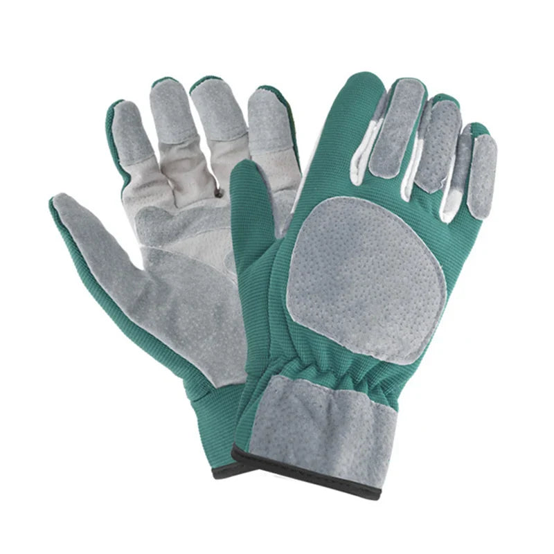 ThornGuard Garden Gloves | Thornproof & Extra Long | Leather & Rubber Coating | Protection for Roses & Shrubs