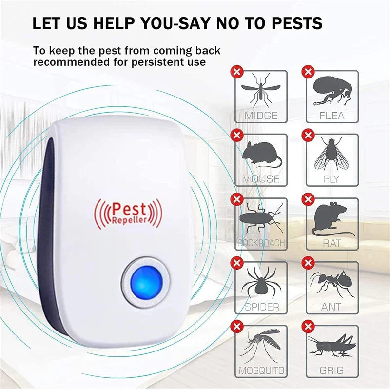 Pest control, ultrasound, mice, cockroaches, insects, rats, spiders, mosquitoes, pest control, household, unwanted animals