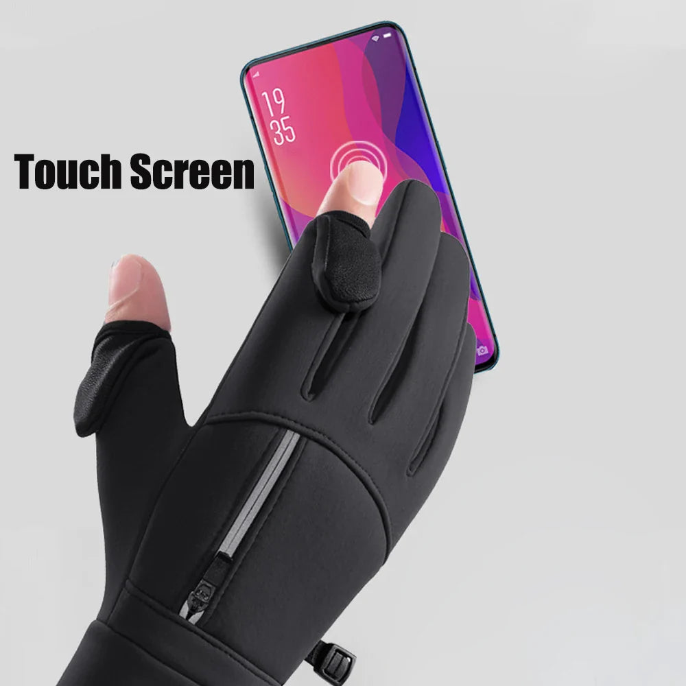 FrostGrip | Winter gloves with foldable fingertips | Waterproof, Windproof & Touchscreen-compatible | M–XL
