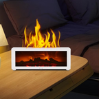 Simulated Flame Aromatherapy Diffuser and Air Humidifier with Timer