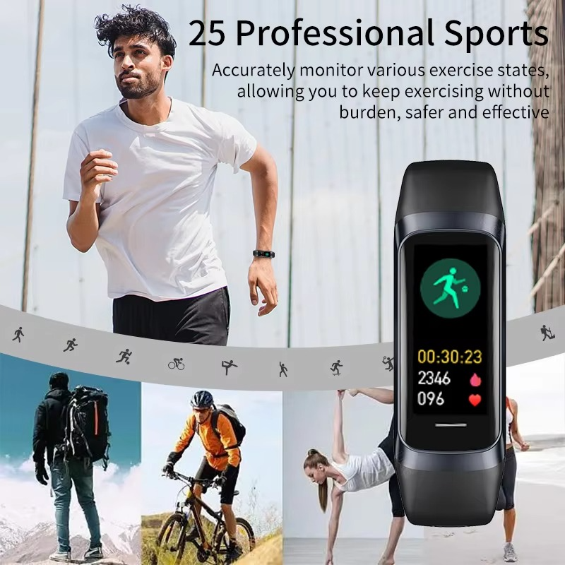 Smart Fitness Watch for Men and Women with Waterproof Design and Health Tracking