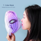 LED Facial Mask with Neck Support for Skin Firming and Anti Aging Light Therapy