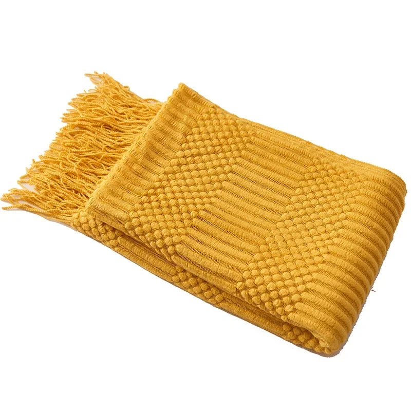 Nordic Style Dick Knitted Blanket