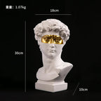 European Home Decor David Head Resin Statues Statues Home Decor Modern Abstract Art Bust Sculpture Art Sketch Practice