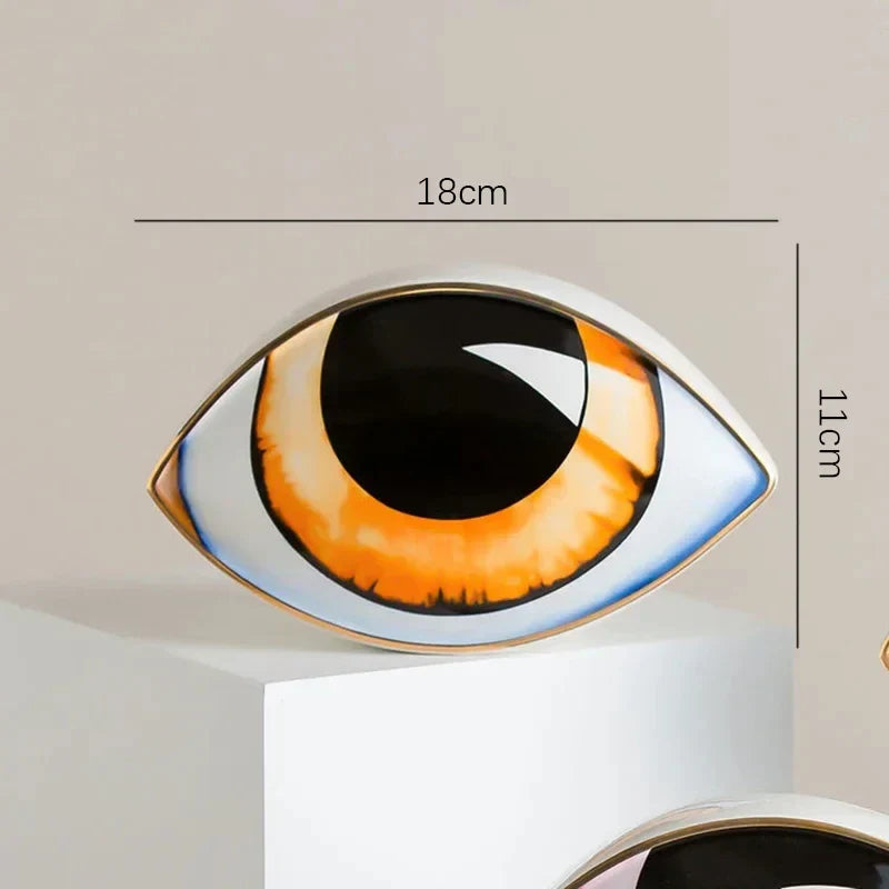 Mystic Eye Sculpture Ceramic Home Decor