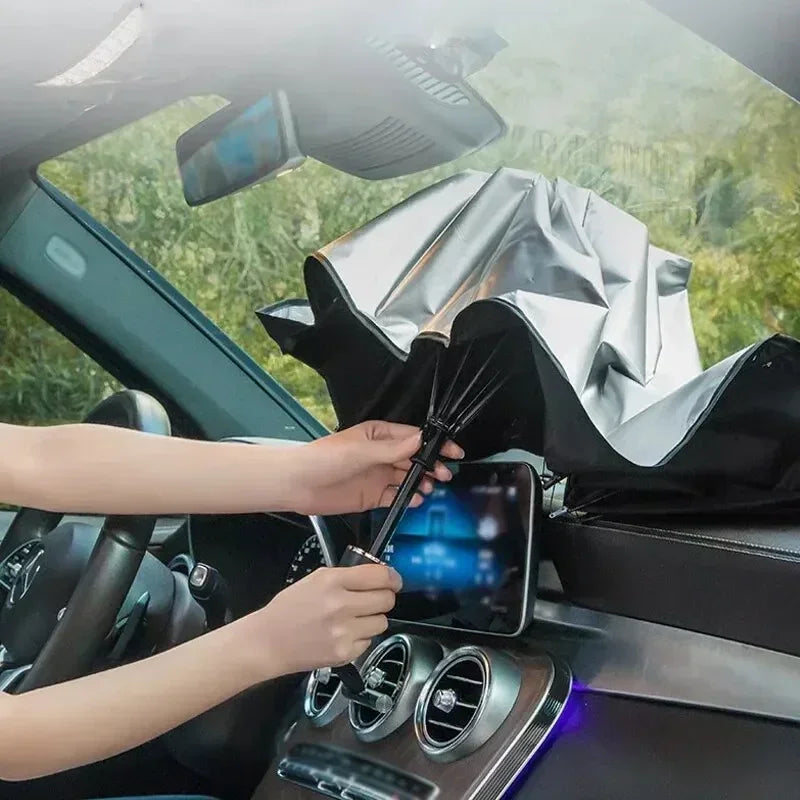 Auto Sunshade SunFold | UV Protection & Heat Protection | Compact & Foldable | For SUV & Hatchback