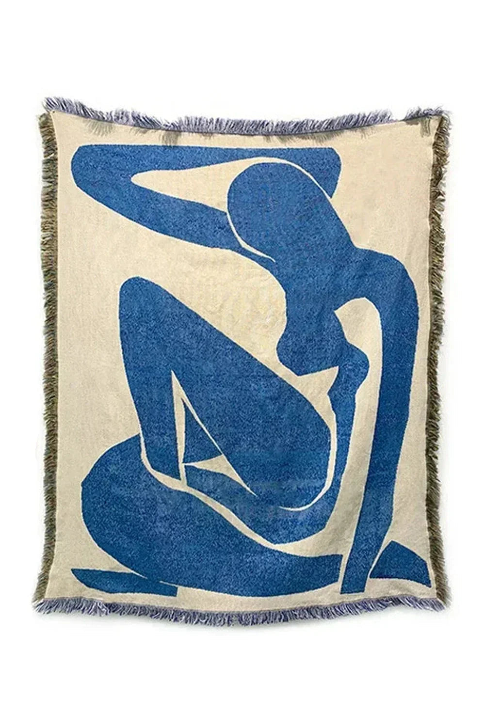 Abstract Blue Muse Blanket