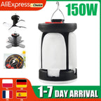 LUMALITE Solar Camping Lamp | USB & Solar Charging | 6 Light Modes | Foldable & Power Bank – 1000 Lumen