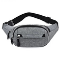 Unisex Waterproof Canvas Waist and Crossbody Bag for Outdoor Sports