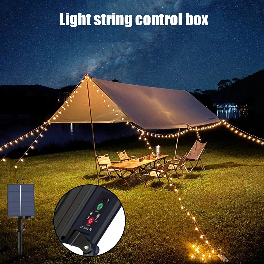 Solar control box LumiBox SolarControl | With remote control & 8 lighting modes | For LED string lights | Indoor & outdoor use