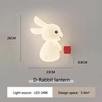 RabbitGlow Lamp - Playful LED Children's Wall Lamp