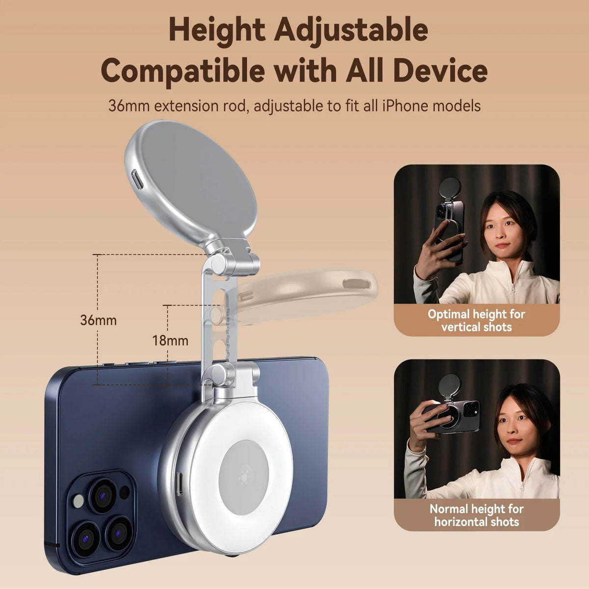 Magsafe Adjustable Selfie Fill Light