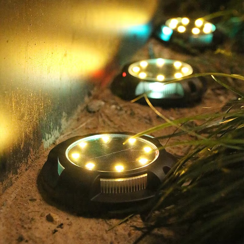 Vibrant Solar Garden Lights – Outdoor Multicolor LED Ground Lights