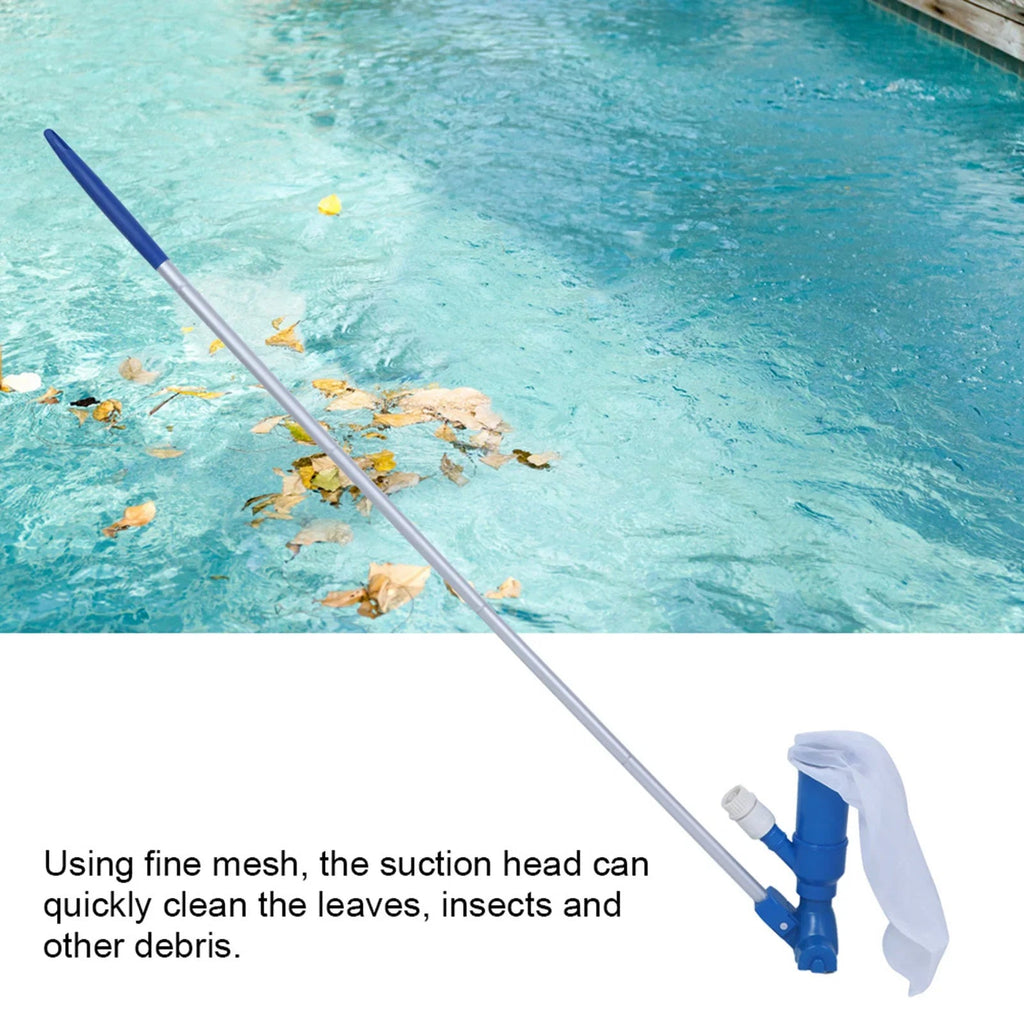 Pool cleaning set with telescopic pole – net filter and accessories for pool care