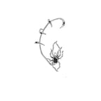 Gothic Spider Web Earring
