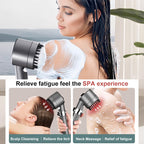 High-Pressure Showerhead with Micro-Hole Spray Design and Up to 200% More Pressure