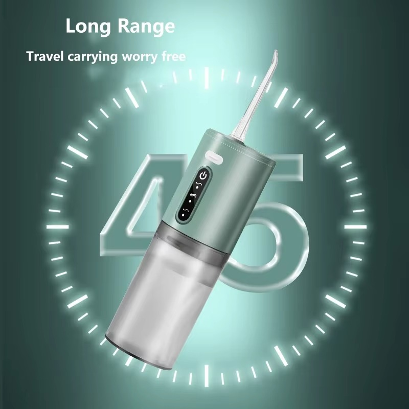 Portable Water Flosser USB Rechargeable Oral Irrigator 9.5oz Electric Tooth Cleaner with 3 Modes Waterproof