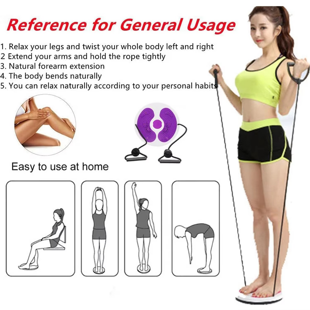 Magnetic Waist Torsion Disc with Foot Massage