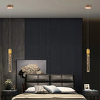 Chandelier with crystal pendants