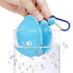 Treatico Silicone Snack Bag for Dogs | With Clip & Velcro | For Training, Walking & Traveling | 9 × 9.5 cm