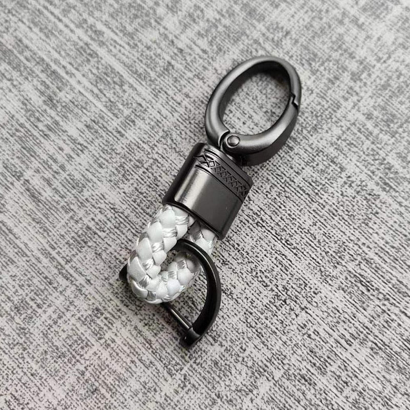 Braided loop keychain for car keys