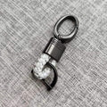 Braided loop keychain for car keys