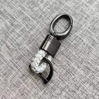 Braided loop keychain for car keys