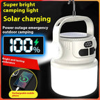 Luminatra Solar LED Camping Lamp | Rechargeable & Waterproof | 6 Light Modes | For Outdoor, Emergencies & Travel