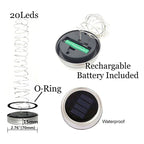 LumiDeck Solar-Deck Light String | Waterproof & Light Controlled | For Glass Decor & Garden Lighting