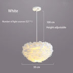 Scandinavian Feathers Pendant Lamp with Modern LED