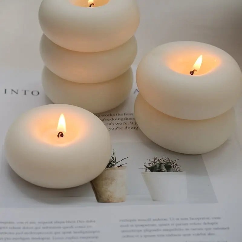 Donut Aromatherapy Candle Round Smokeless