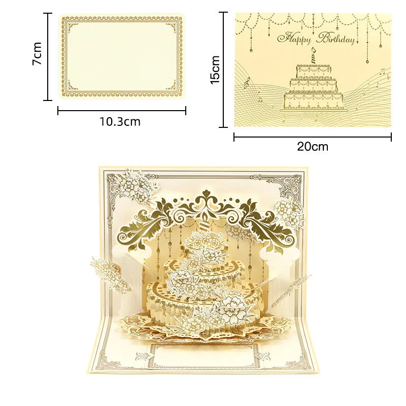 Illuminated Pop Up Birthday Gift Card