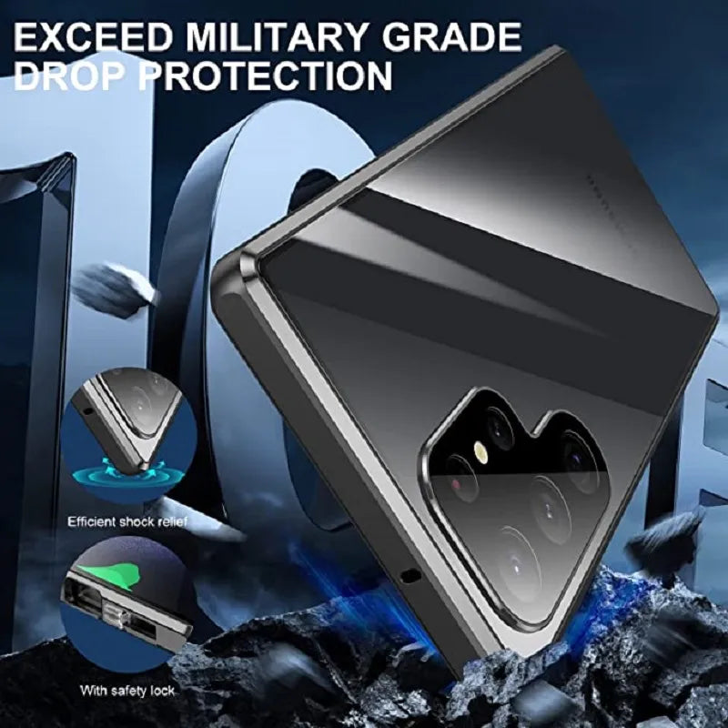 Metal Aluminum Alloy 360 Case with Safety Closure for Samsung Galaxy S24-S23 Series