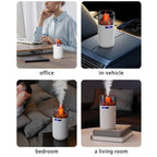 Volcano Flame LED Aromatherapy Essential Oil Mist Diffuser