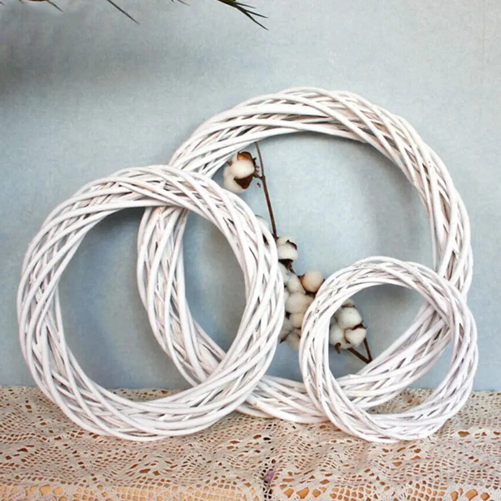 WhiteWonder | Luxury Rattan Wreath for Christmas